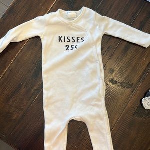 Pottery barn kids Valentines footie pajamas